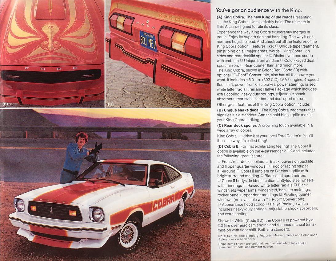 1978 Ford Mustang II Brochure Page 5
